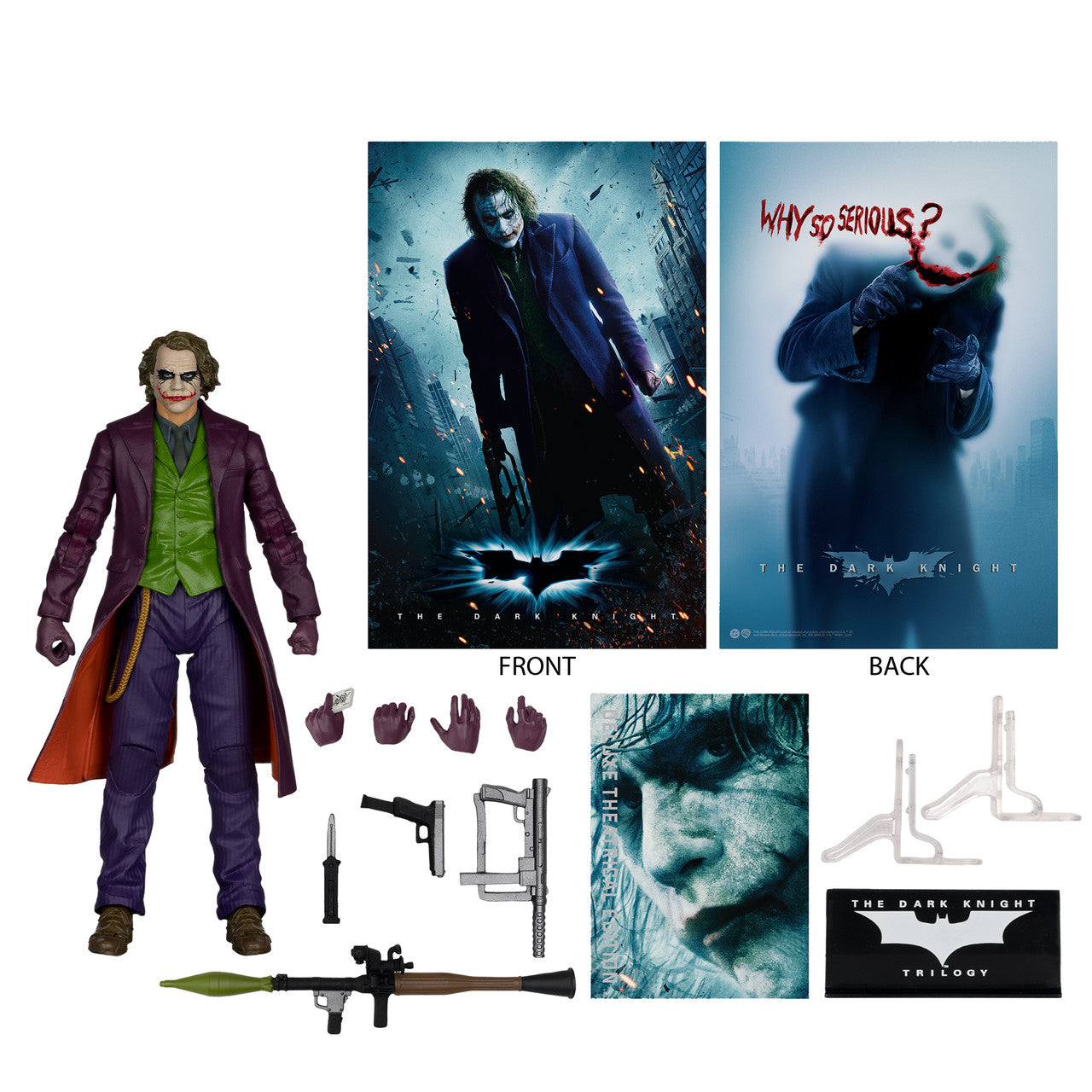 McFarlane DC Multiverse Batman: The Dark Knight: The Joker Deluxe Theatrical Edition 7" Figure