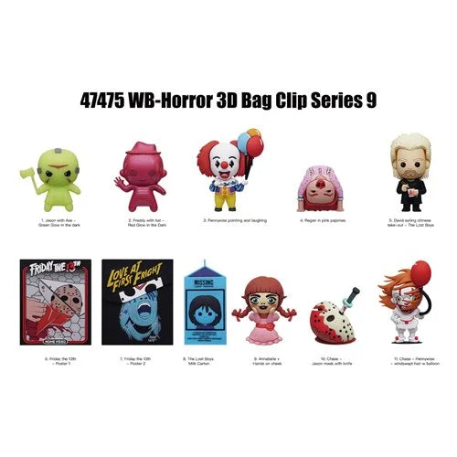 Monogram Foam Bag Clip: WB Horror Series 9 - Individual Sorpresa