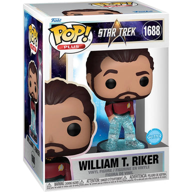 Funko Pop Plus Star Trek: William T. Riker in Transporter - Glitter (1688)