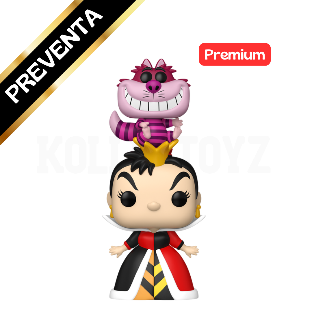 PREVENTA Funko Pop Premium Alice In Wonderland: Queen Of Hearts With Cheshire Cat (1771)