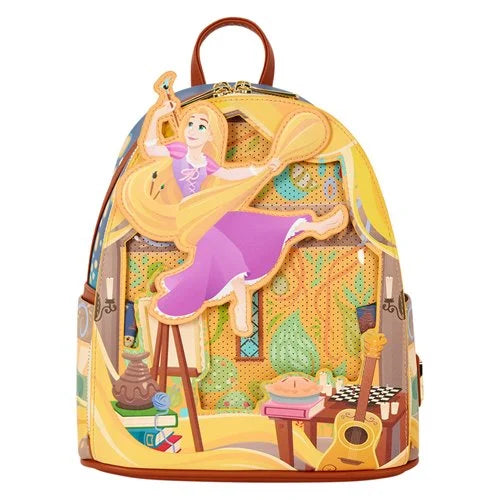 PREVENTA Loungefly Tangled Rapunzel Glow-in-the-Dark Mini-Backpack