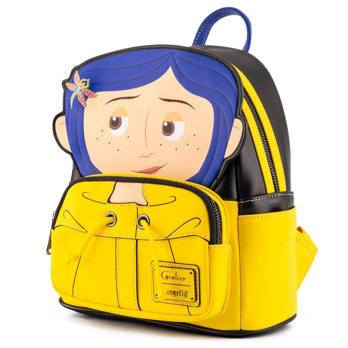 PREVENTA Loungefly Coraline Raincoat Cosplay Mini-Backpack