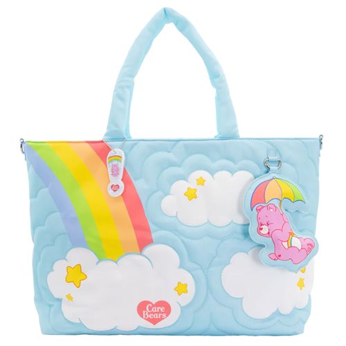 Whatever! Care Bears and Clouds Quilted Nylon Tote Bag