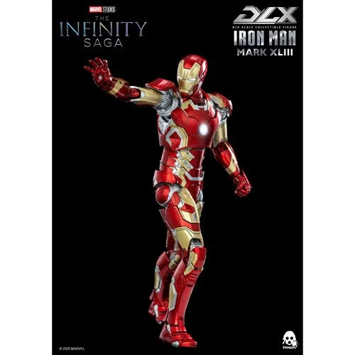 ThreeZero Avengers: Infinity Saga Iron Man Mark 43 DLX 1:12 Scale Action Figure