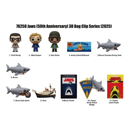 Monogram Foam Bag Clip: Jaws 50th Anniversary - Individual Sorpresa