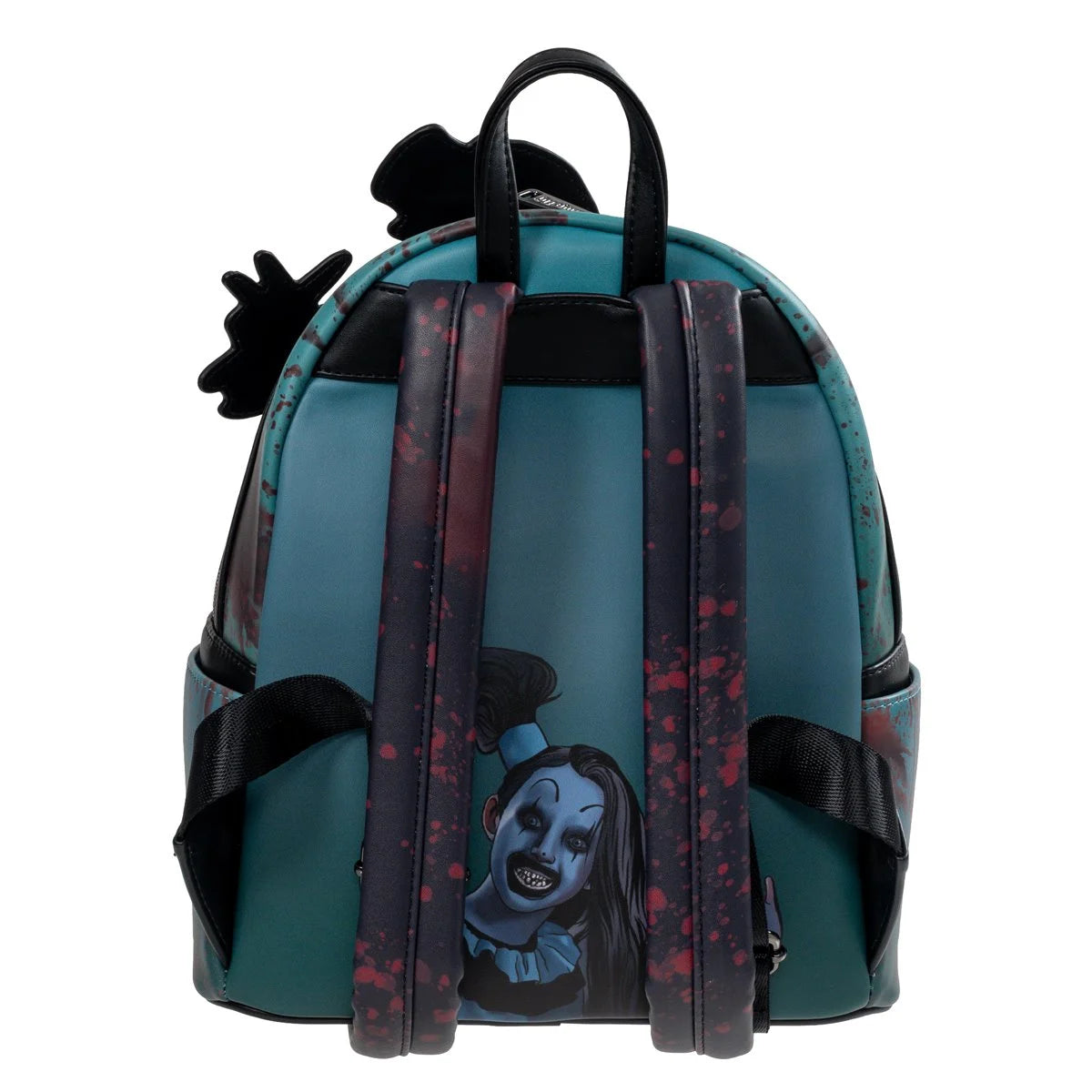 Loungefly Terrifier Art the Clown Blood Splatter Glow-in-the-Dark Mini-Backpack - Entertainment Earth Exclusive
