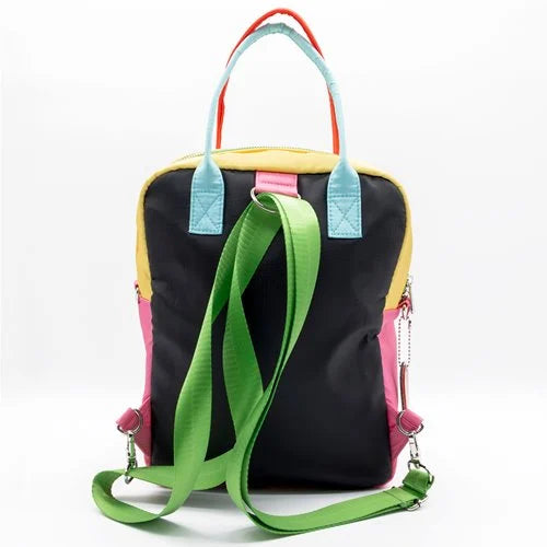 Whatever! Killer Klowns From Outer Space Reversible and Convertible Square Backpack with Fatso Charm