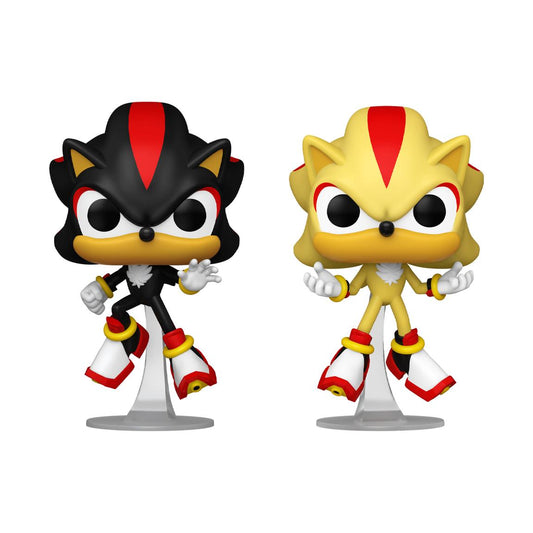 Funko Pop Sonic The Hedgehog: Shadow and Super Shadow (2 Pack) - Gamestop Exclusive