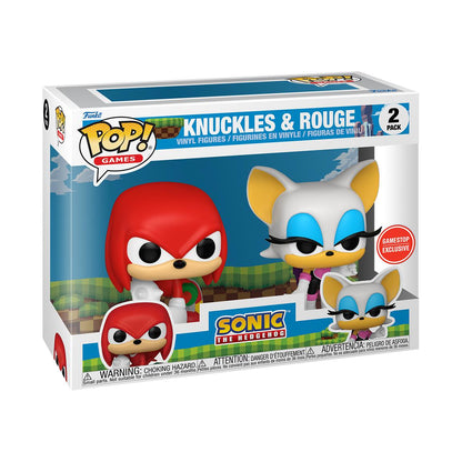 Funko Pop Sonic The Hedgehog: Knuckles & Rouge (2 Pack) - Gamestop Exclusive