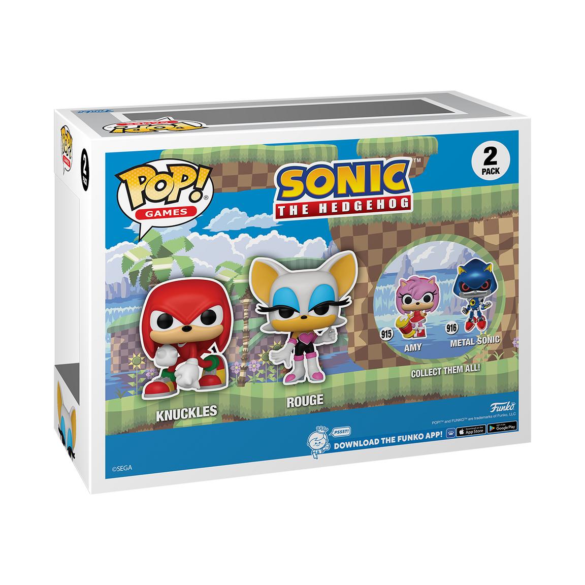 Funko Pop Sonic The Hedgehog: Knuckles & Rouge (2 Pack) - Gamestop Exclusive