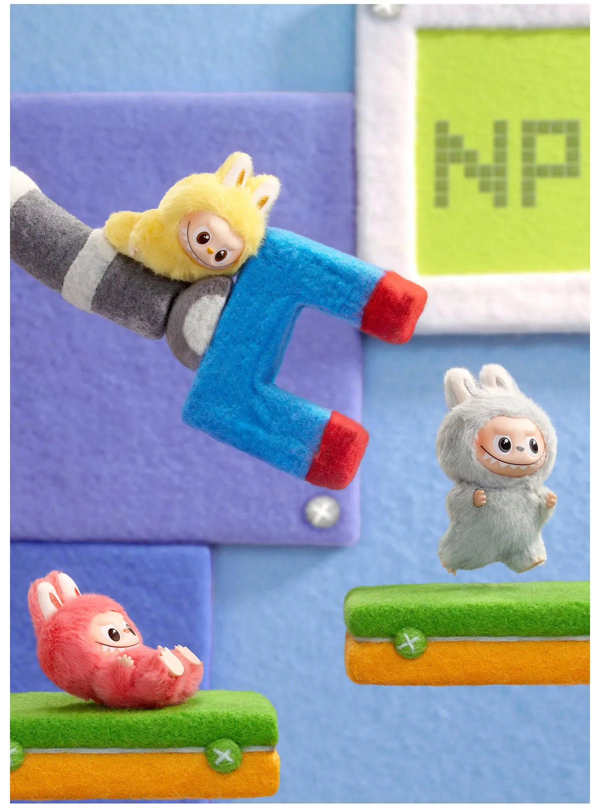 POP MART: The Monsters: Pin For Love Series Vinyl Plush Keychain Blind Box (Letters A-M)