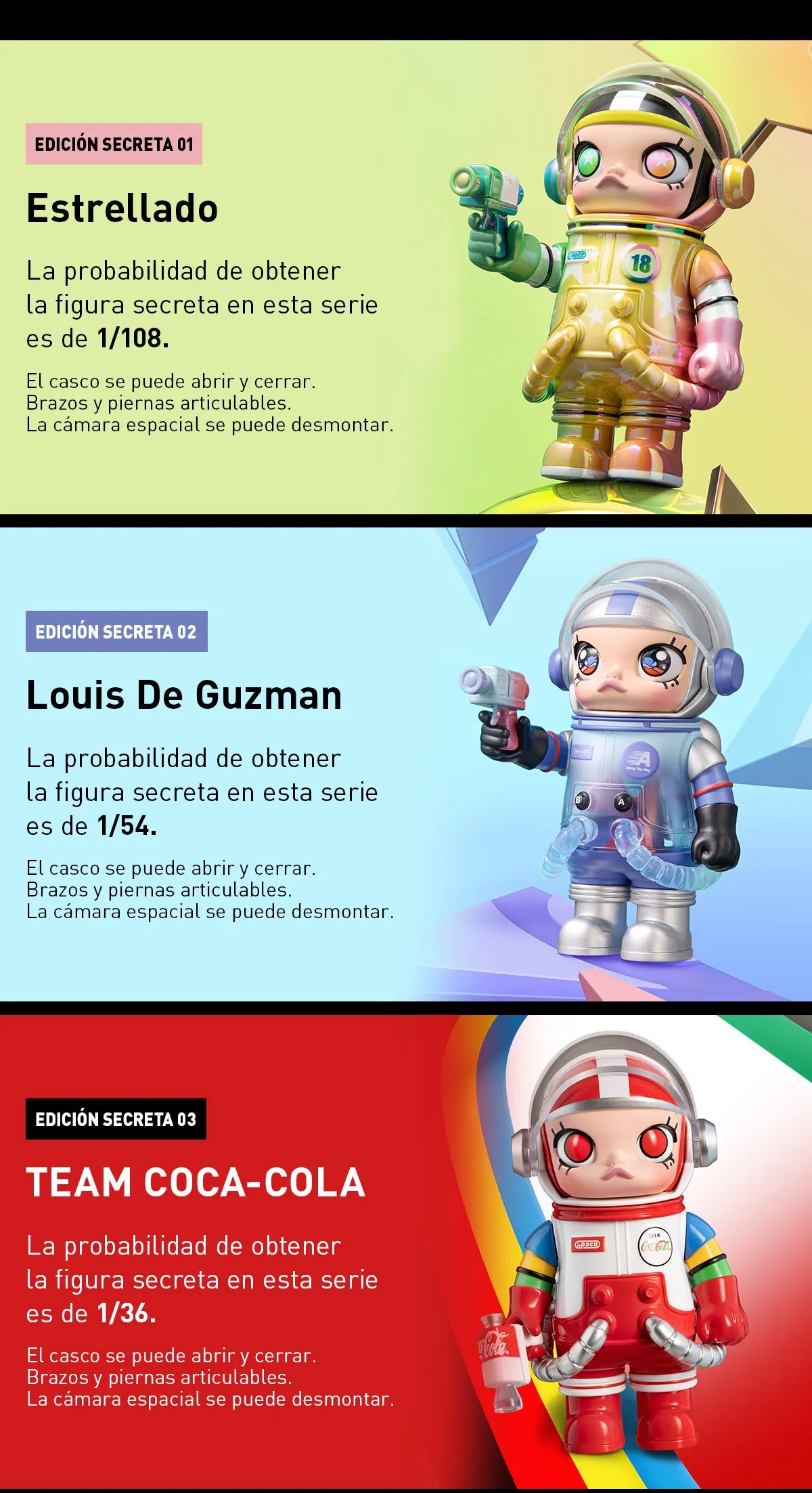 POP MART: Mega Space Molly 100% Series 3 Vinyl Figure Blind Box