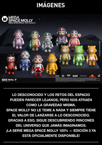 POP MART: Mega Space Molly 100% Series 3 Vinyl Figure Blind Box
