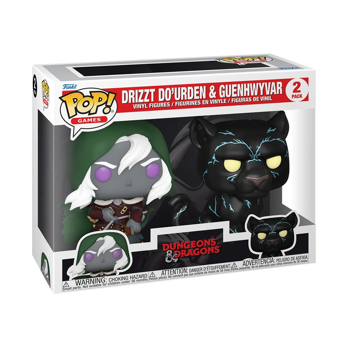 Funko Pop Dungeons & Dragons: Drizzt Do'urden & Guenhwyvar 2-Pack