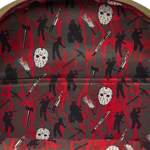Loungefly Friday the 13th Camp Crystal Lake Full-Size Backpack