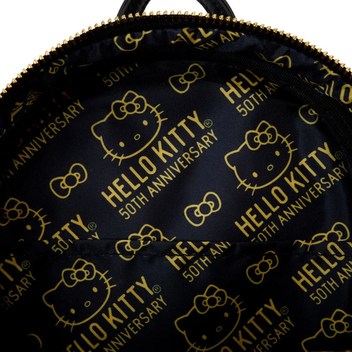 Loungefly Hello Kitty 50th Anniversary Metallic Gold Mini-Backpack