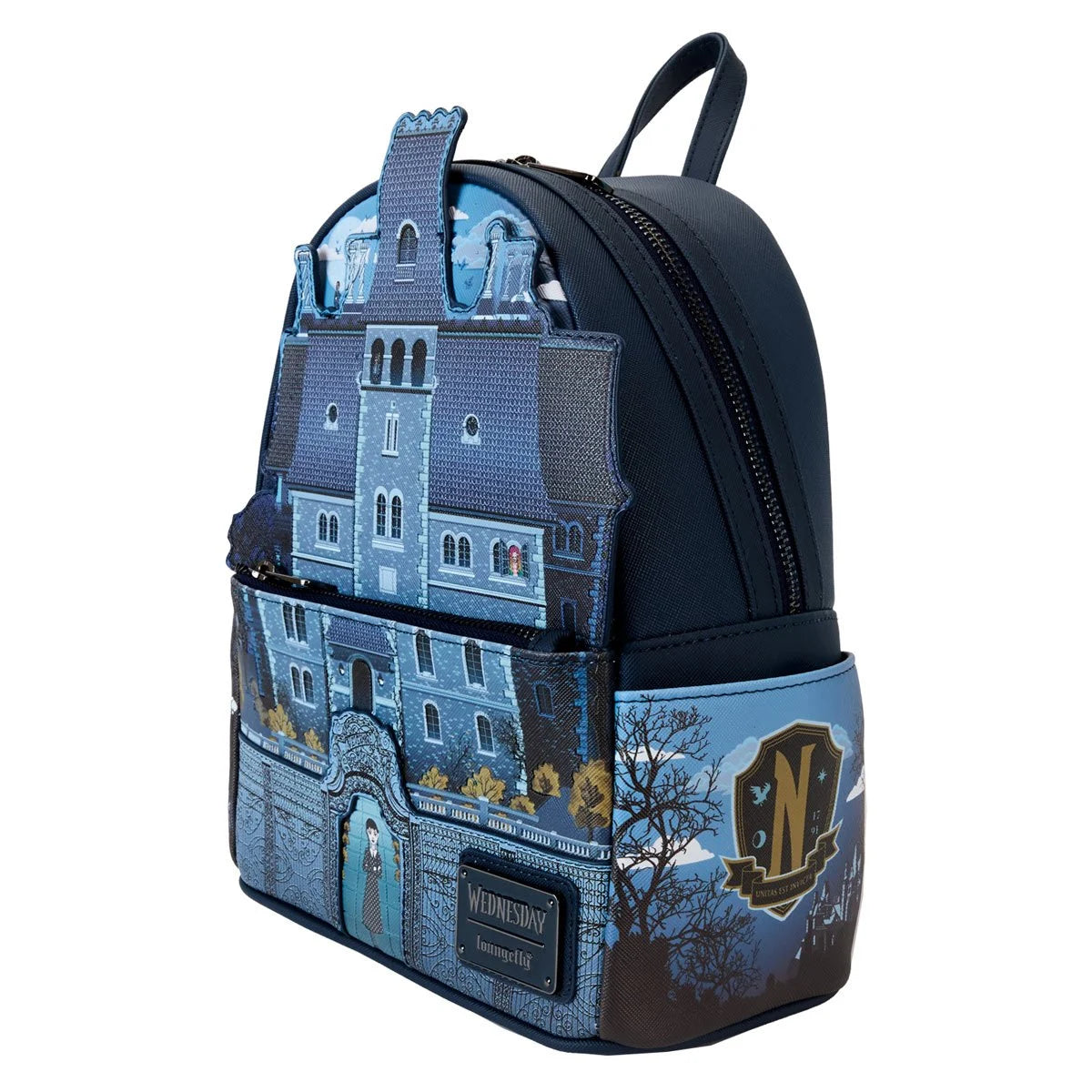 Loungefly Wednesday Nevermore Academy Mini Backpack