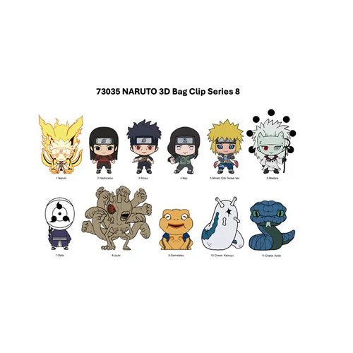 Monogram Foam Bag Clip: Naruto Shippuden Series 8 - Individual Sorpresa