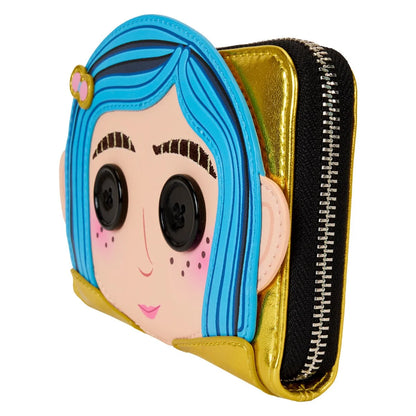 Loungefly Coraline 15th Anniversary: Doll Cosplay Zip-Around Wallet