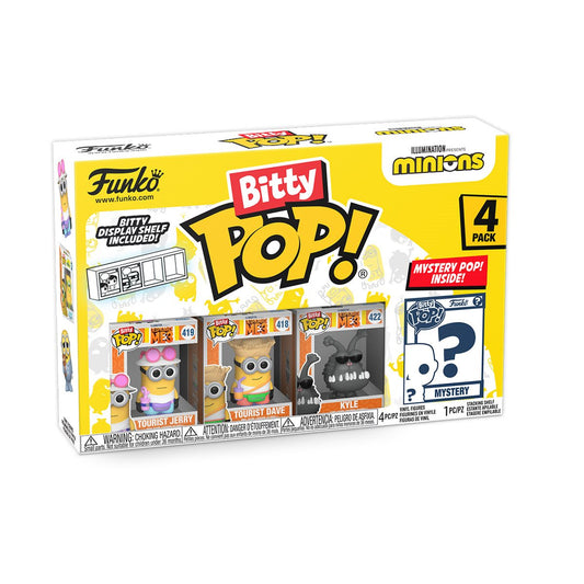 Funko Bitty Pop Minions: Tourist Jerry 4-Pack