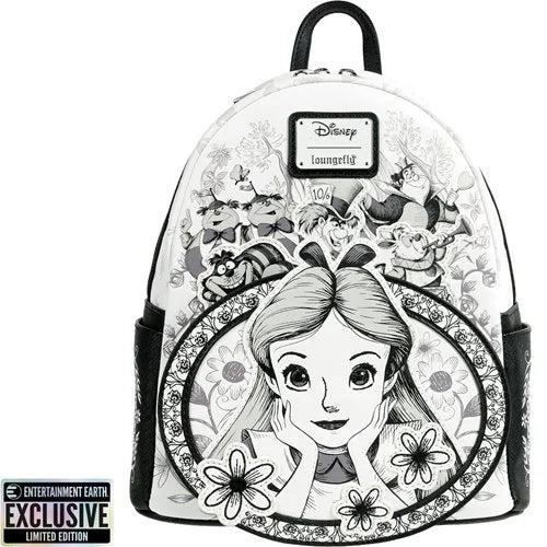 PREVENTA Loungefly Alice in Wonderland Sketch Mini-Backpack - Entertainment Earth Exclusive