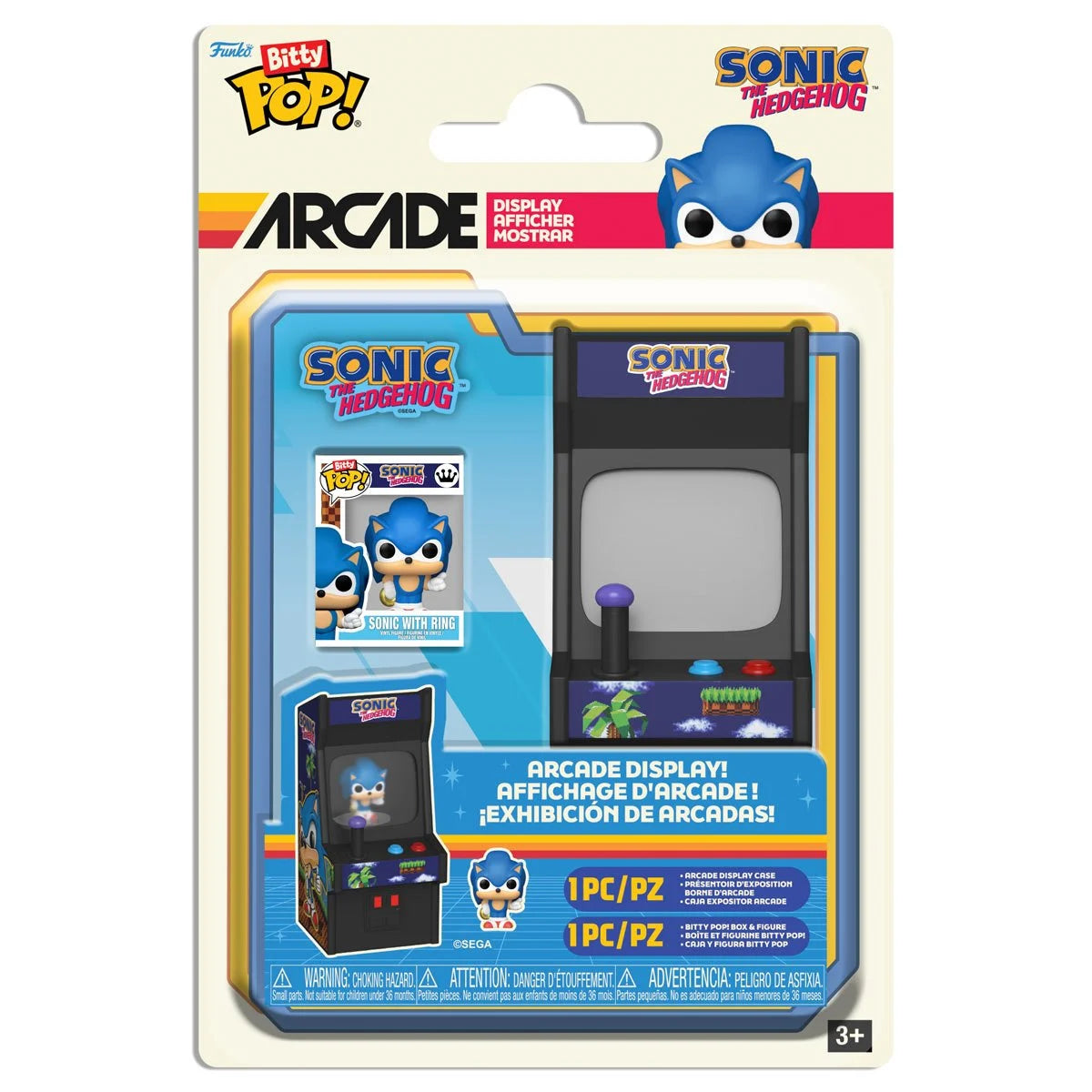Funko Pop Bitty Arcade Sonic the Hedgehog: Sonic with Ring