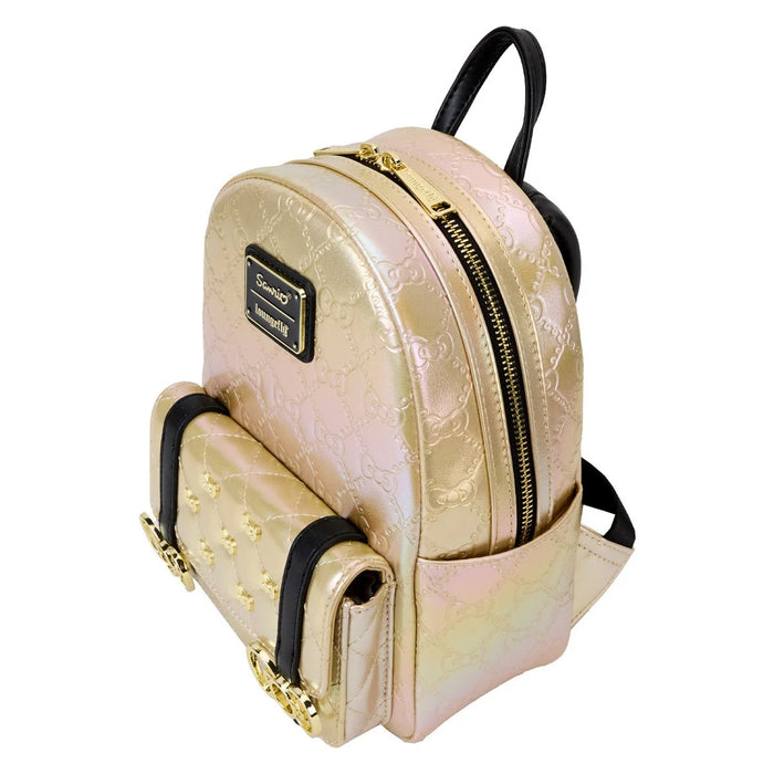 Loungefly Hello Kitty 50th Anniversary Metallic Gold Mini-Backpack