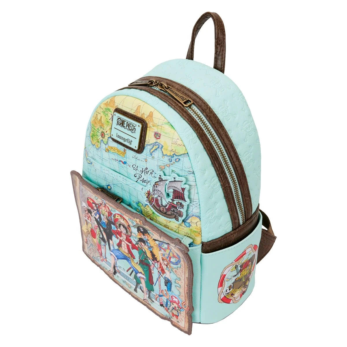 PREVENTA Loungefly One Piece: Luffy Gang Map Mini-Backpack