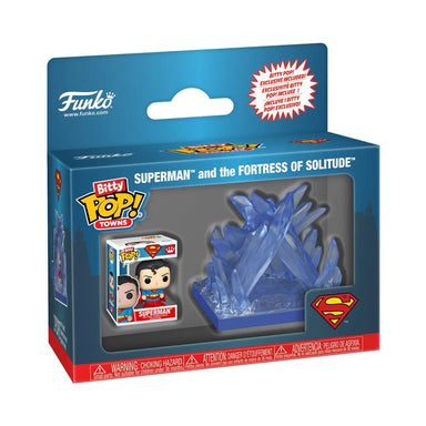 Funko Pop Bitty Town DC Comics: Super man and Fortress of Solitude