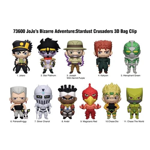 Monogram Foam Bag Clip: JoJos Bizarre Adventure: Stardust Crusaders Series 1 - Individual Sorpresa
