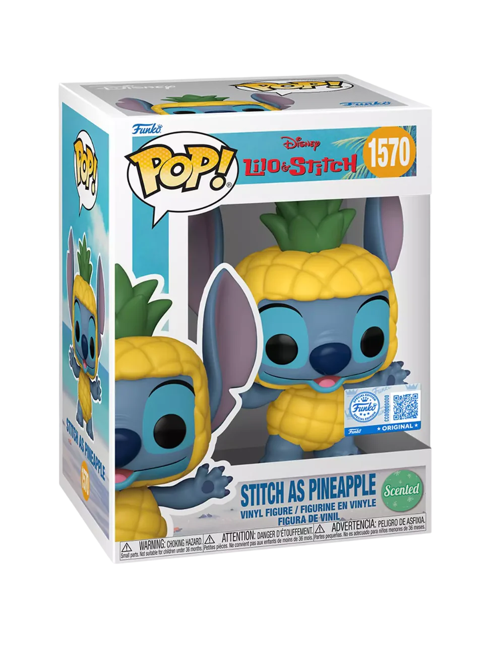 Funko Pop Lilo & Stitch: Stitch as Pineapple Scented- CCXP 2025 Exclusive (1570)