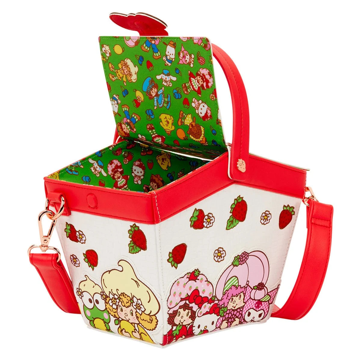 Loungefly Sanrio Hello Kitty & Friends x Strawberry Shortcake Scented Figural Basket Crossbody Bag
