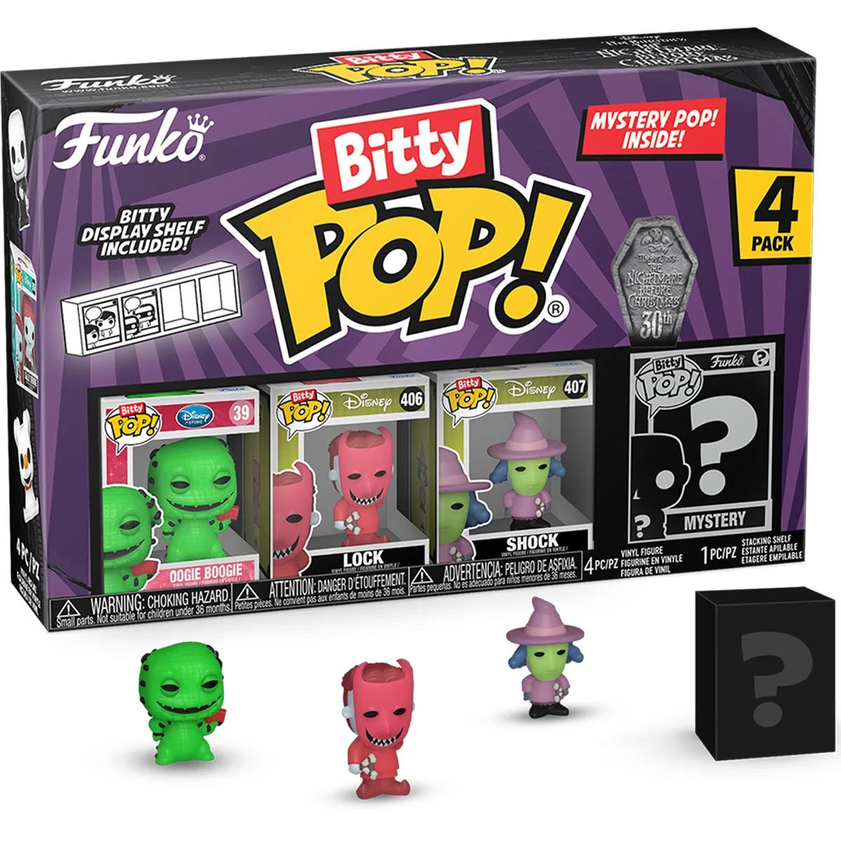 Funko Bitty Pop The Nightmare Before Christmas: Oogie Boogie 4-Pack