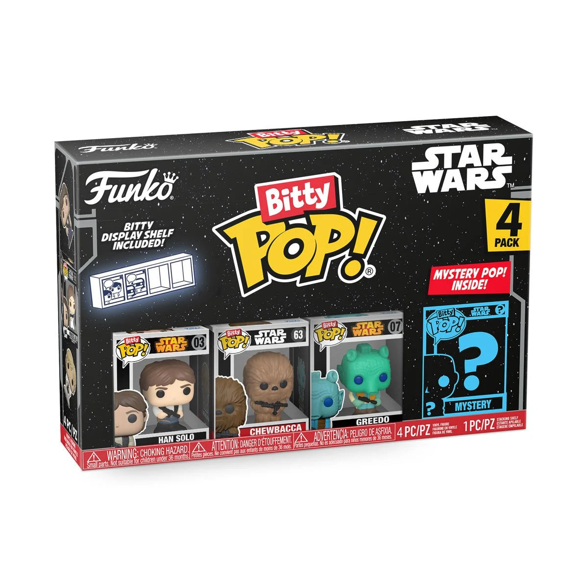 Funko Bitty Pop Star Wars A New Hope: Han Solo 4-Pack