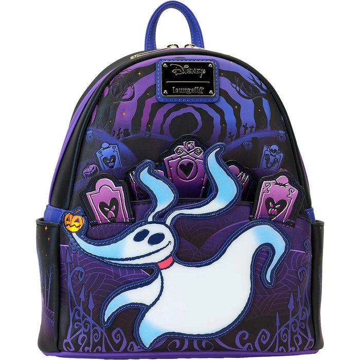 Loungefly Nightmare Before Christmas Zero and Jack Light-Up Mini Backpack