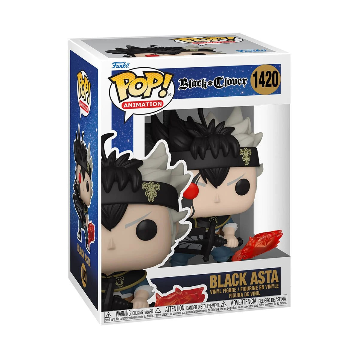 Funko Pop Black Clover: Black Asta (1420)