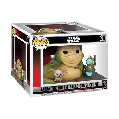 Funko Pop Deluxe Star Wars Return of the Jedi: Jabba and Salacious Crumb (611)