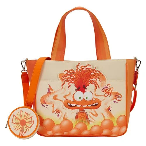 Loungefly Inside Out 2 Anxiety Tote Bag with Coin Bag