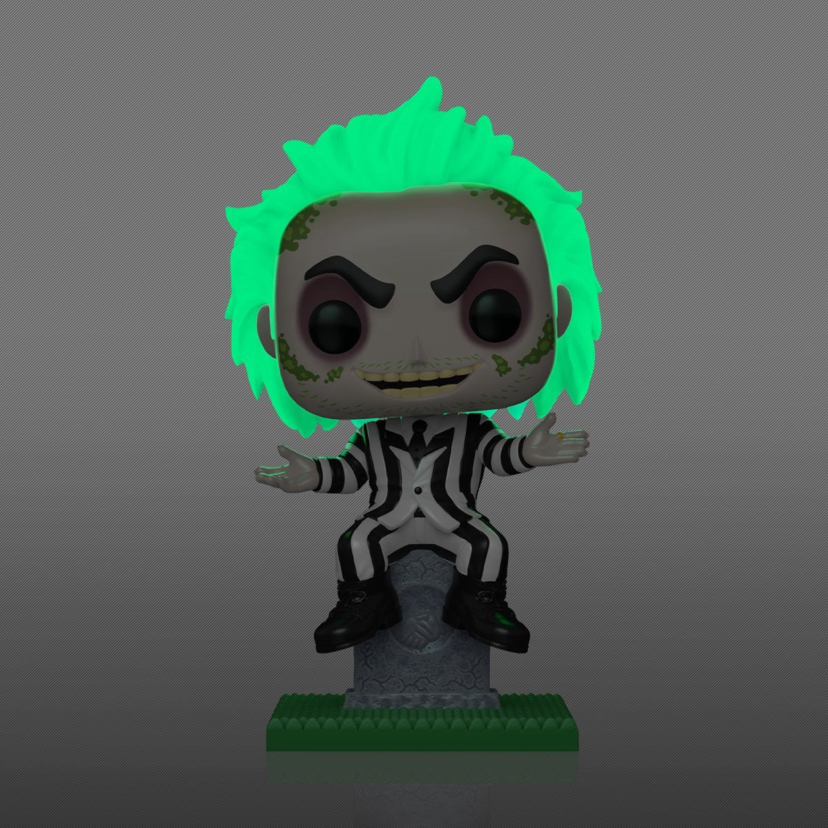 Funko Pop Plus Beetlejuice: Beetlejuice on Tombstone Glow-in-the-Dark - Entertainment Earth Exclusive (1757)