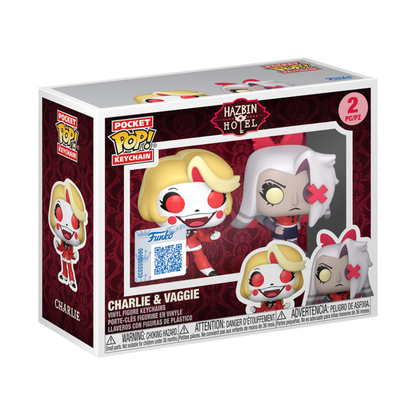 Funko Pop Funko Pop Keychain 2-Pack Hazbin Hotel: Charlie & Vaggie - Exclusive