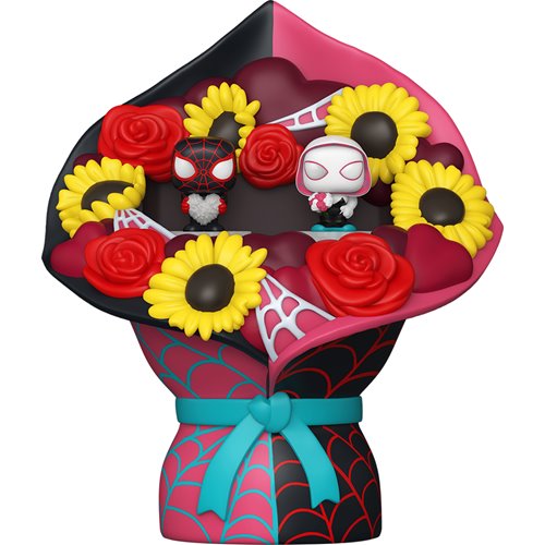 Funko Bitty Pop Bouquet Valentines Marvel: Miles Morales and Ghost Spider