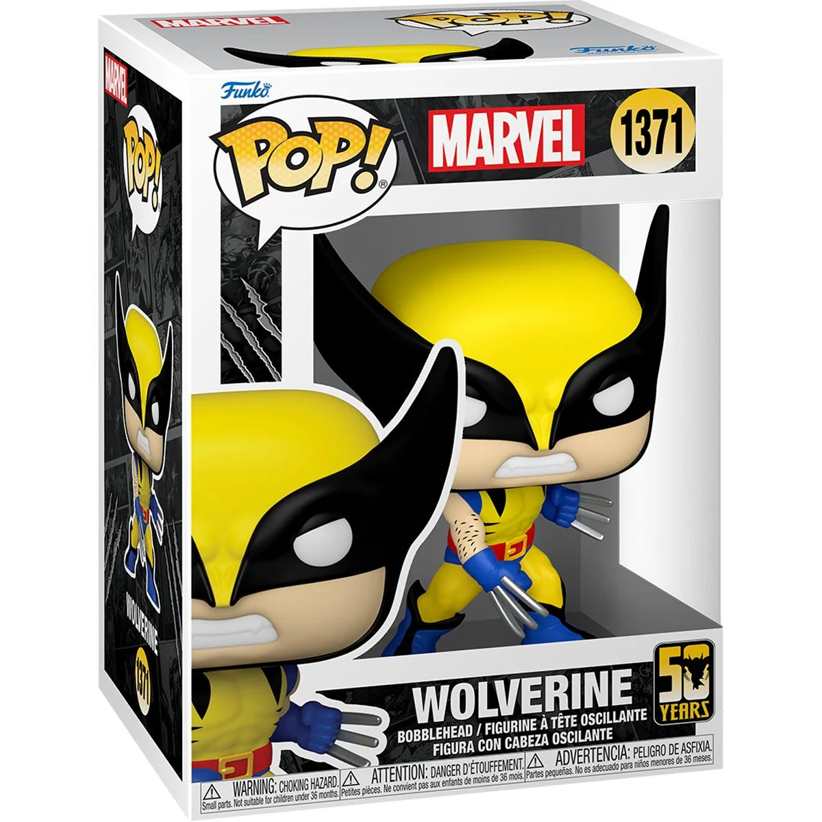 Funko Pop Wolverine 50th Anniversary: Wolverine Classic (1371)