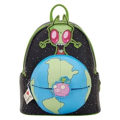 Loungefly Invader Zim Gir Earth Glow-in-the-Dark Mini-Backpack