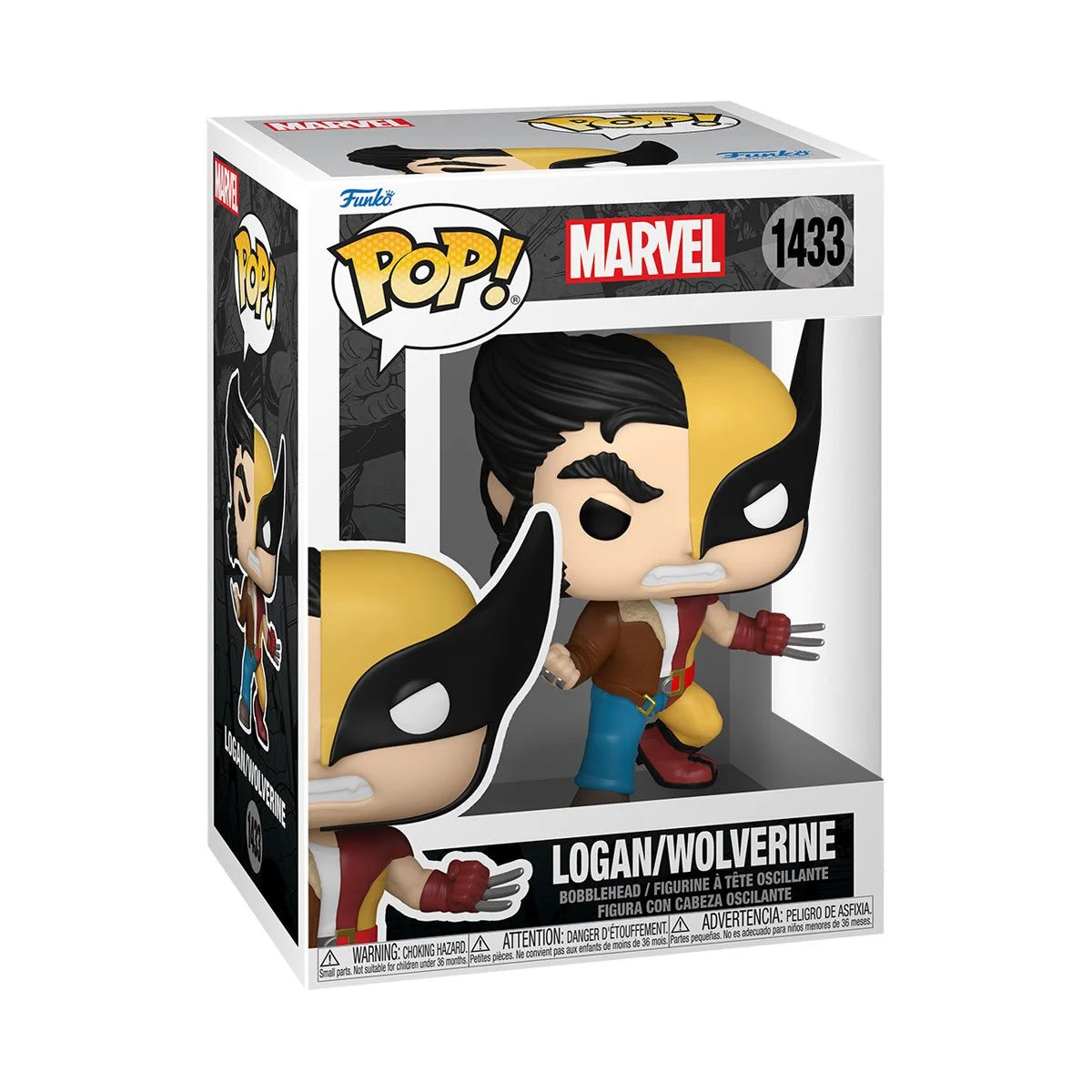 Funko Pop Marvel Comics Split: Logan/Wolverine (1433)