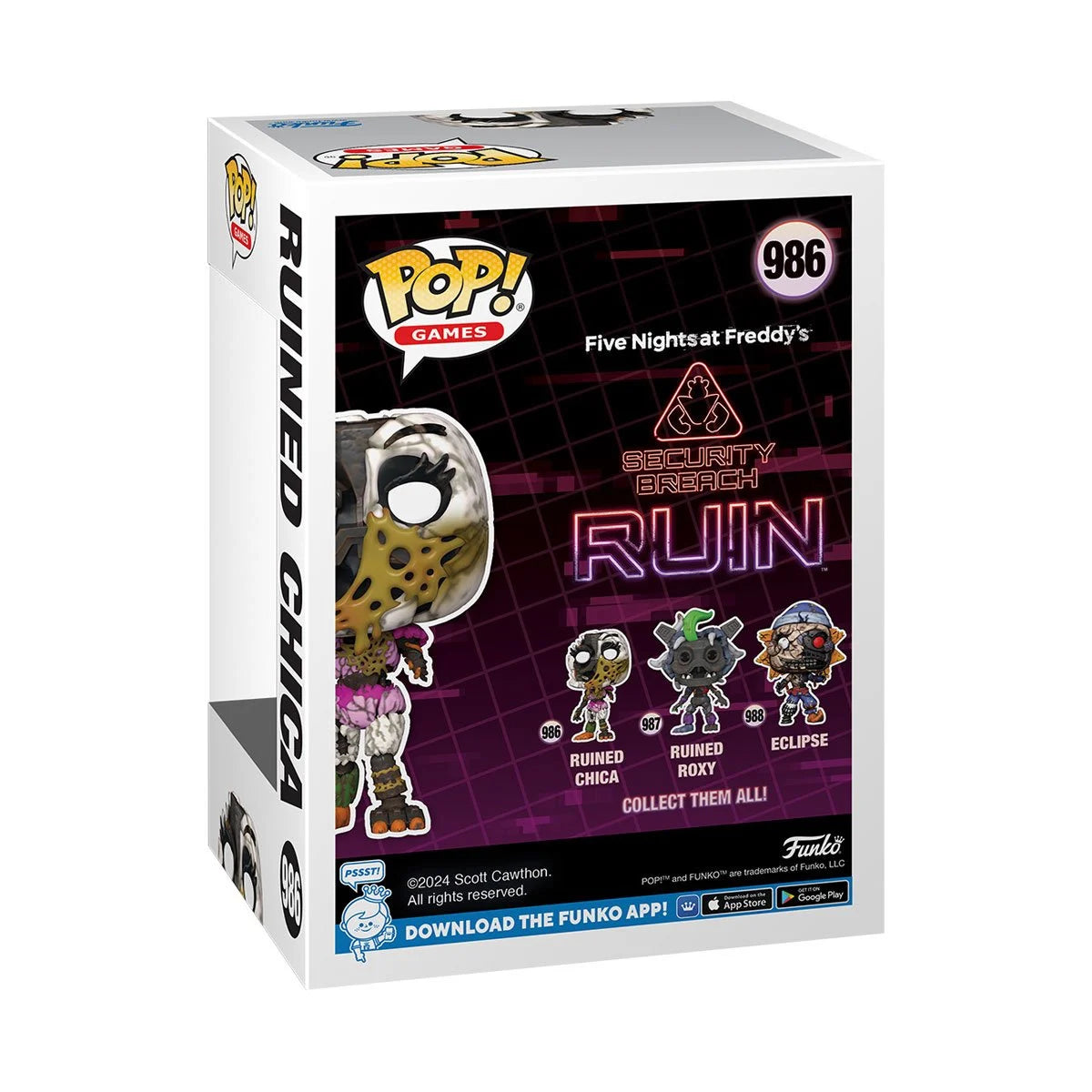 Funko Pop Five Nights at Freddy's Security Breach Ruin: Ruined Chica (986)