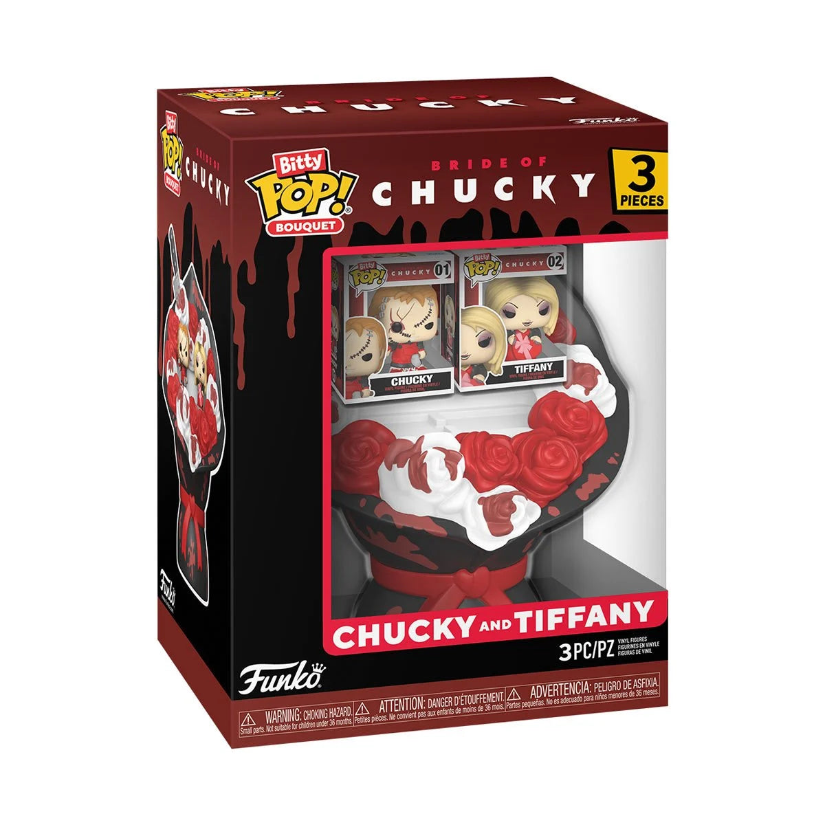 PREVENTA Funko Bitty Pop Bouquet Valentines Bride of Chucky: Chucky and Tiffany