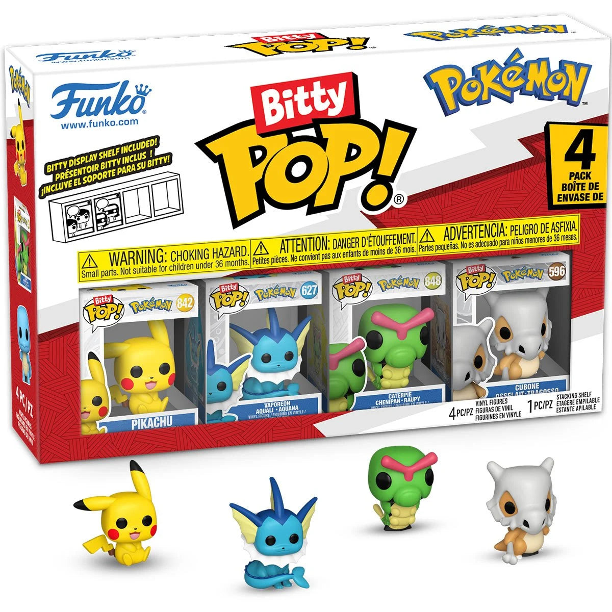 Funko Pop Bitty Pokemon: Pikachu 4-Pack
