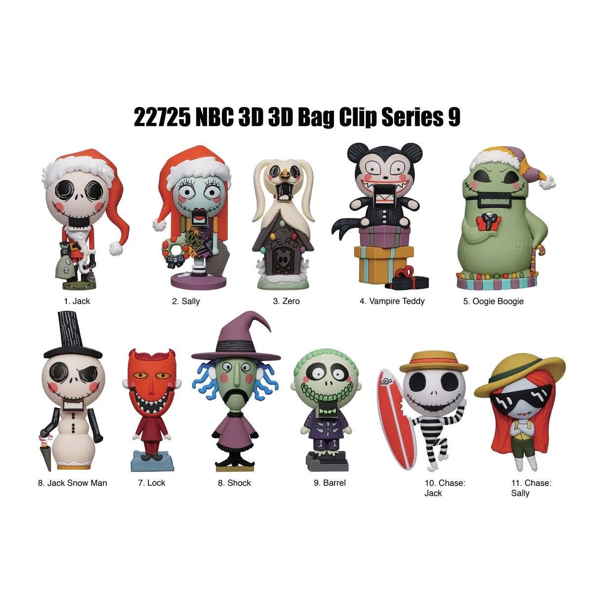 Monogram Foam Bag Clip: The Nightmare Before Christmas Serie 9