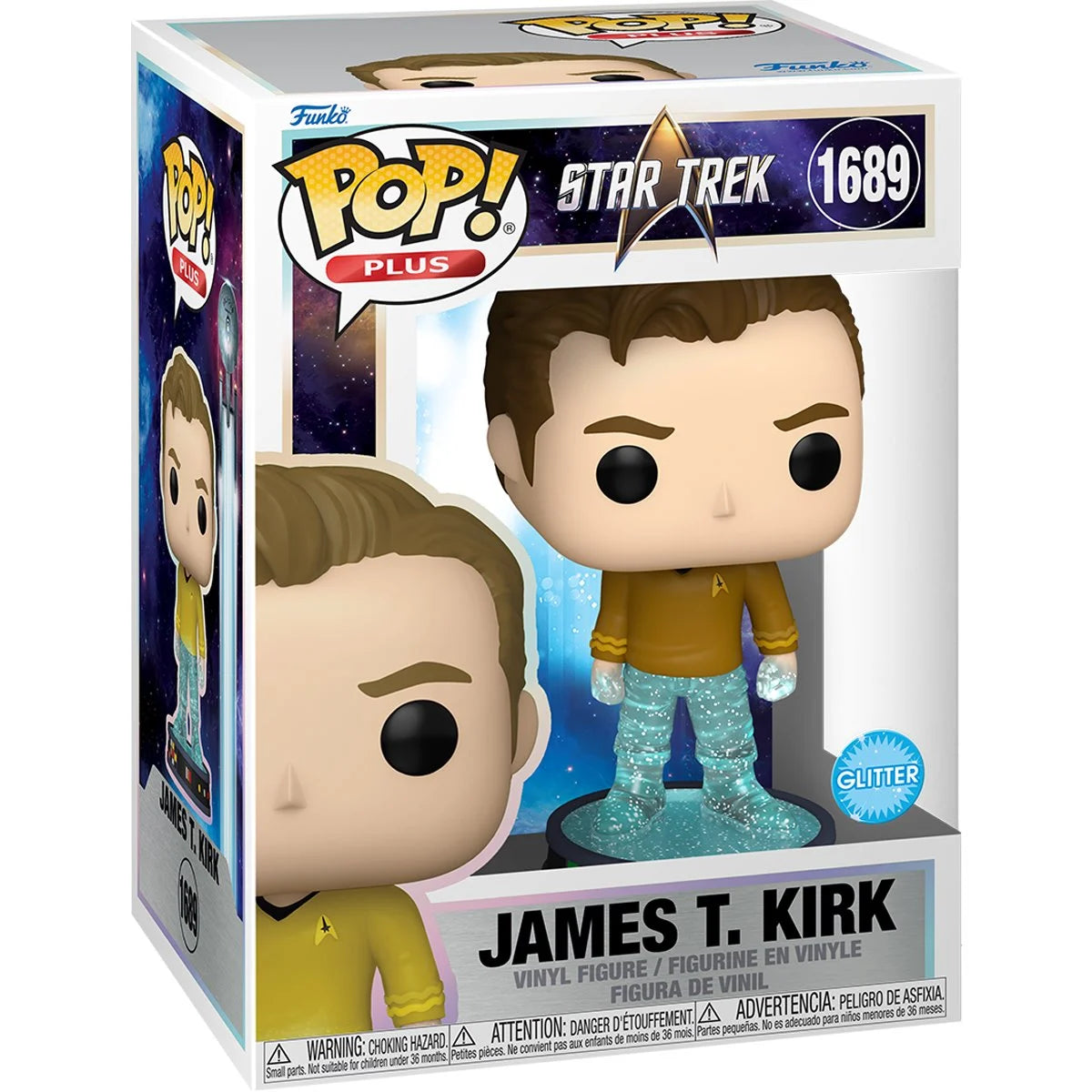 PREVENTA Funko Pop Plus Star Trek: James T. Kirk in Transporter - Glitter (1689)