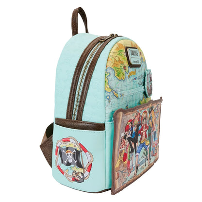 PREVENTA Loungefly One Piece: Luffy Gang Map Mini-Backpack